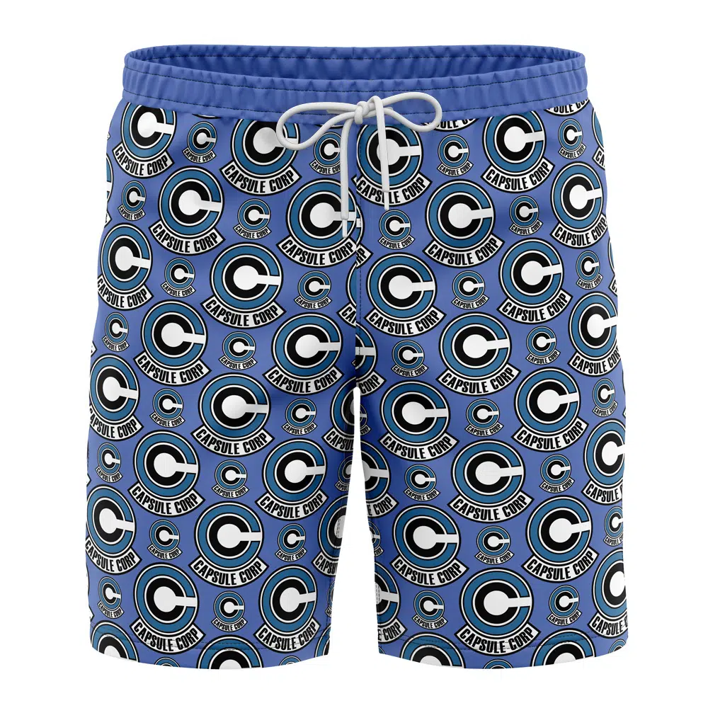 Dragon Ball Capsule Corp Swim Trunks