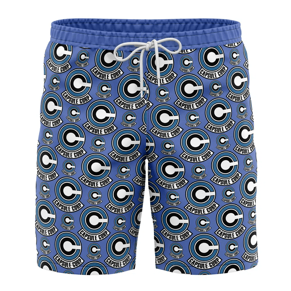 Dragon Ball Capsule Corp Swim Trunks
