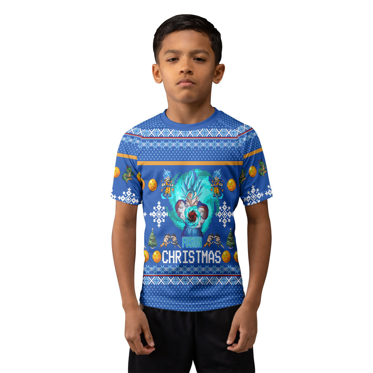 Dragon Ball Fusion Christmas Kids Rash Guard