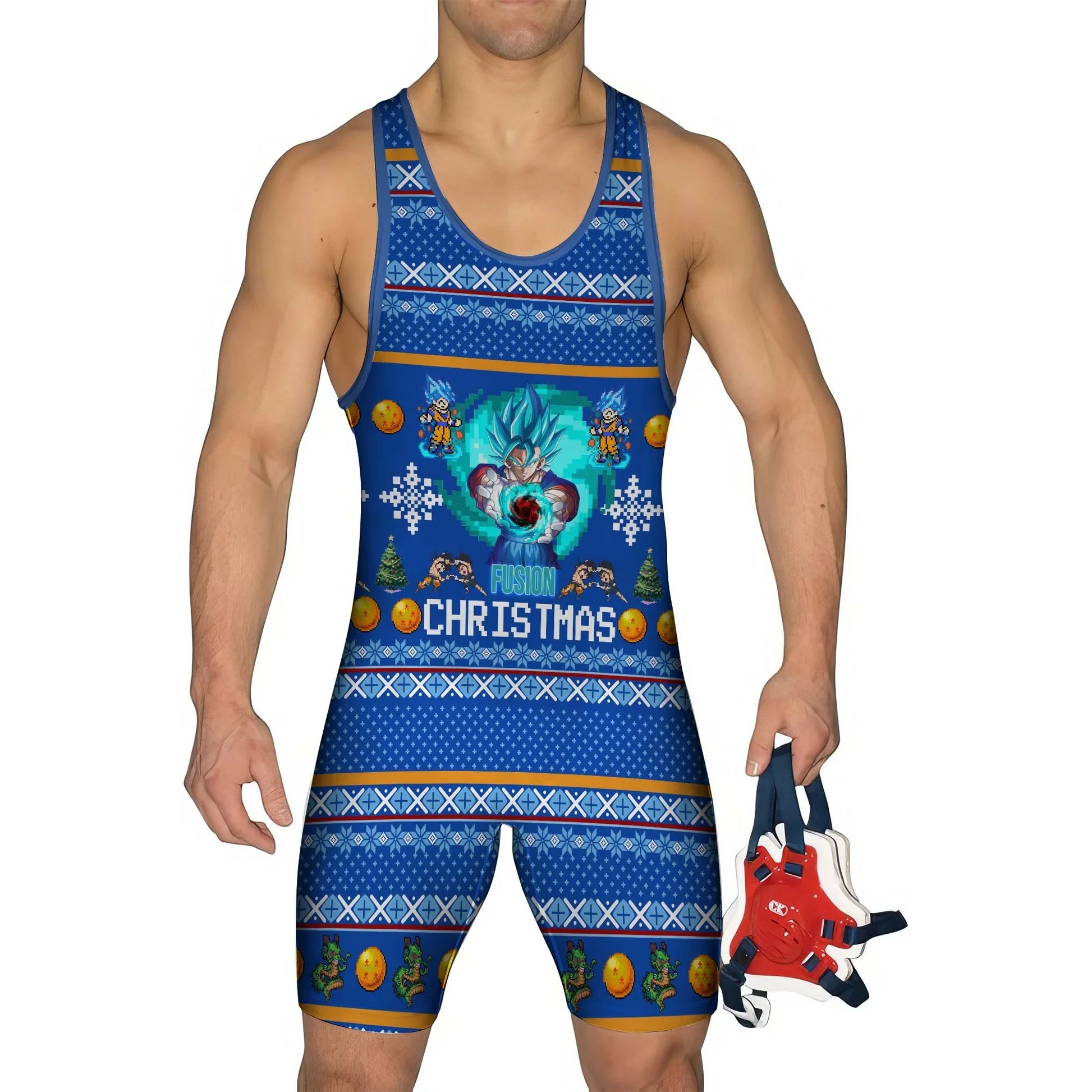 Dragon Ball Fusion Christmas Wrestling Singlet