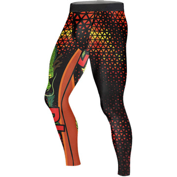 Dragon Ball Goku BJJ Men's Compression Leggings