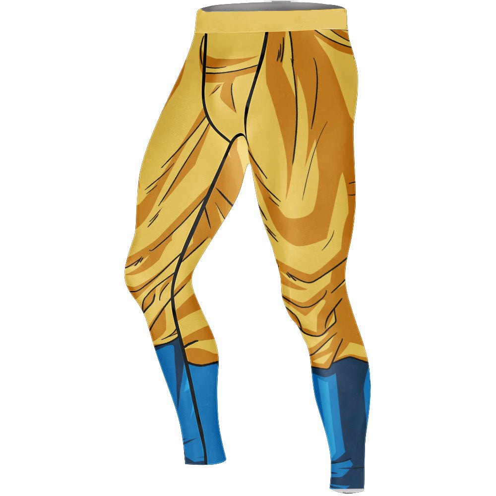 Dragon Ball Goku Super Saiyan Fourth Men's Compression Leggings