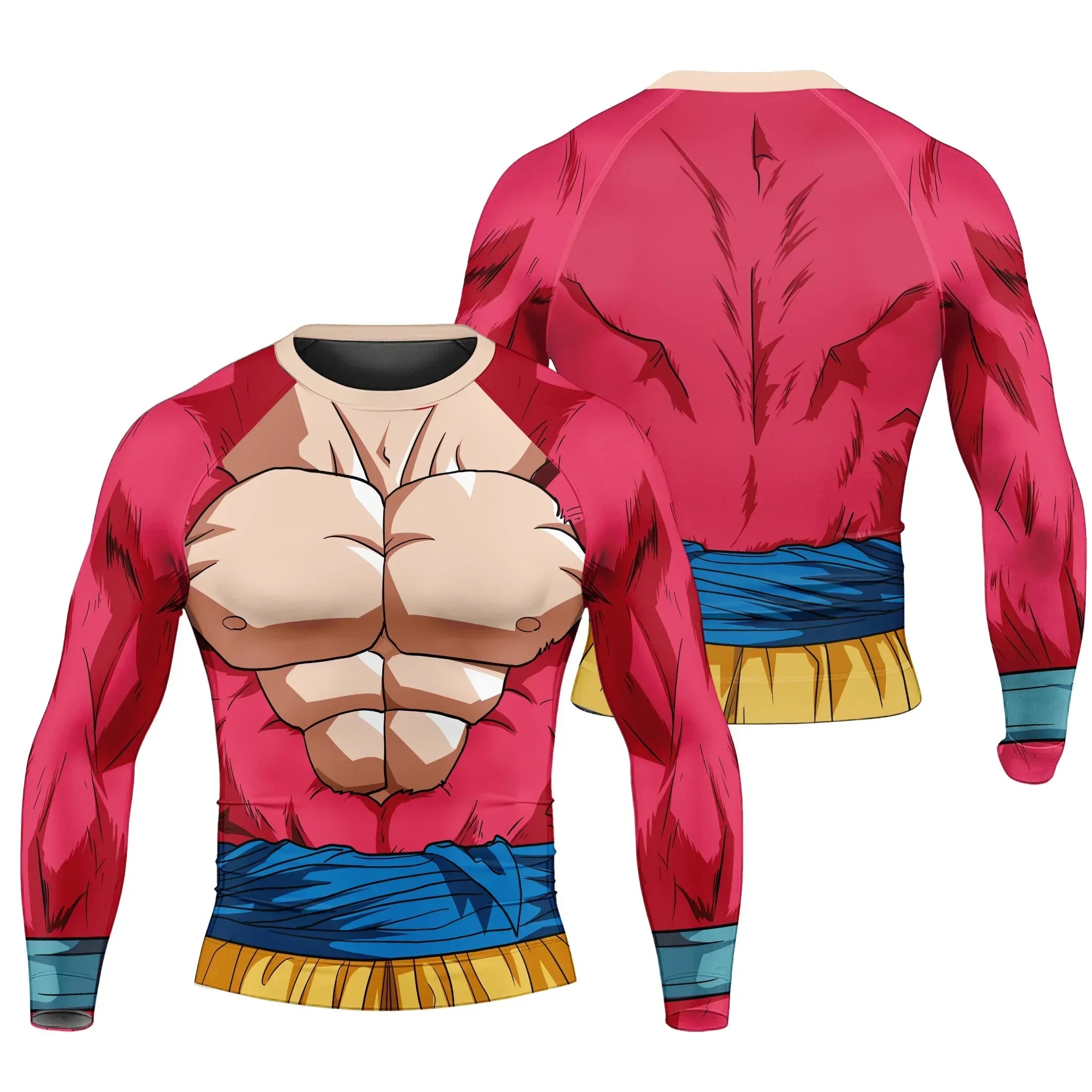 Dragon Ball Goku Super Saiyan Fourth Rash Guard for MMA & BJJ