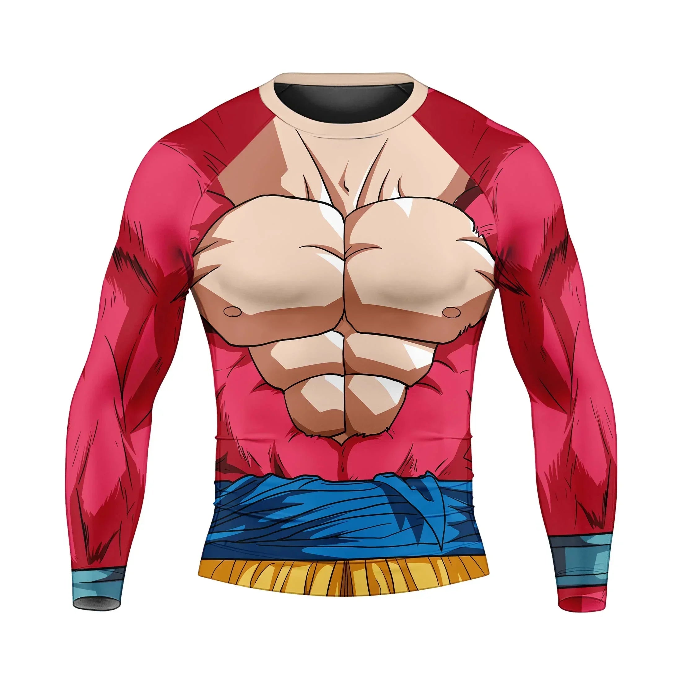 Dragon Ball Goku Super Saiyan Fourth Rash Guard for MMA & BJJ