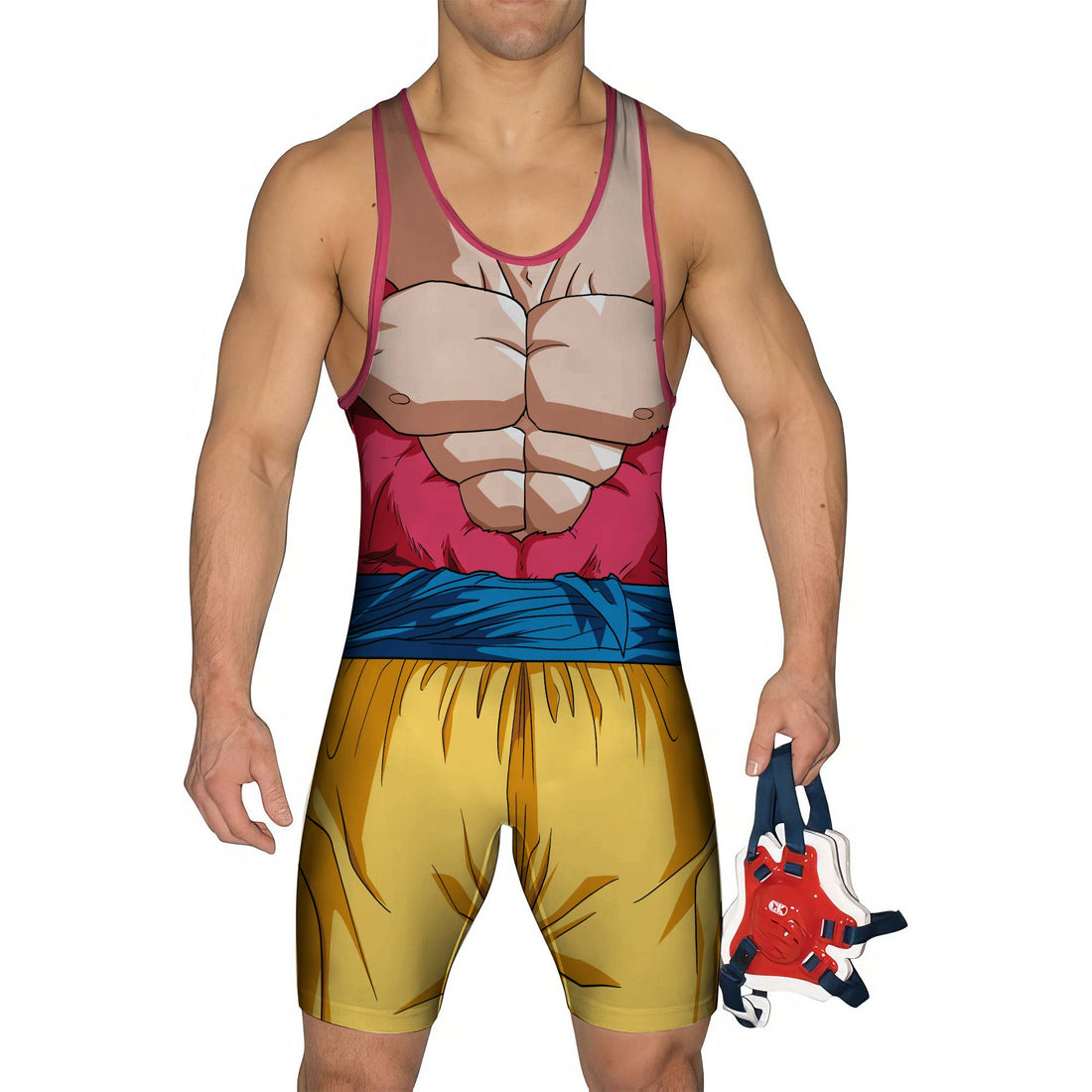 Dragon Ball Goku Super Saiyan Fourth Wrestling Singlet