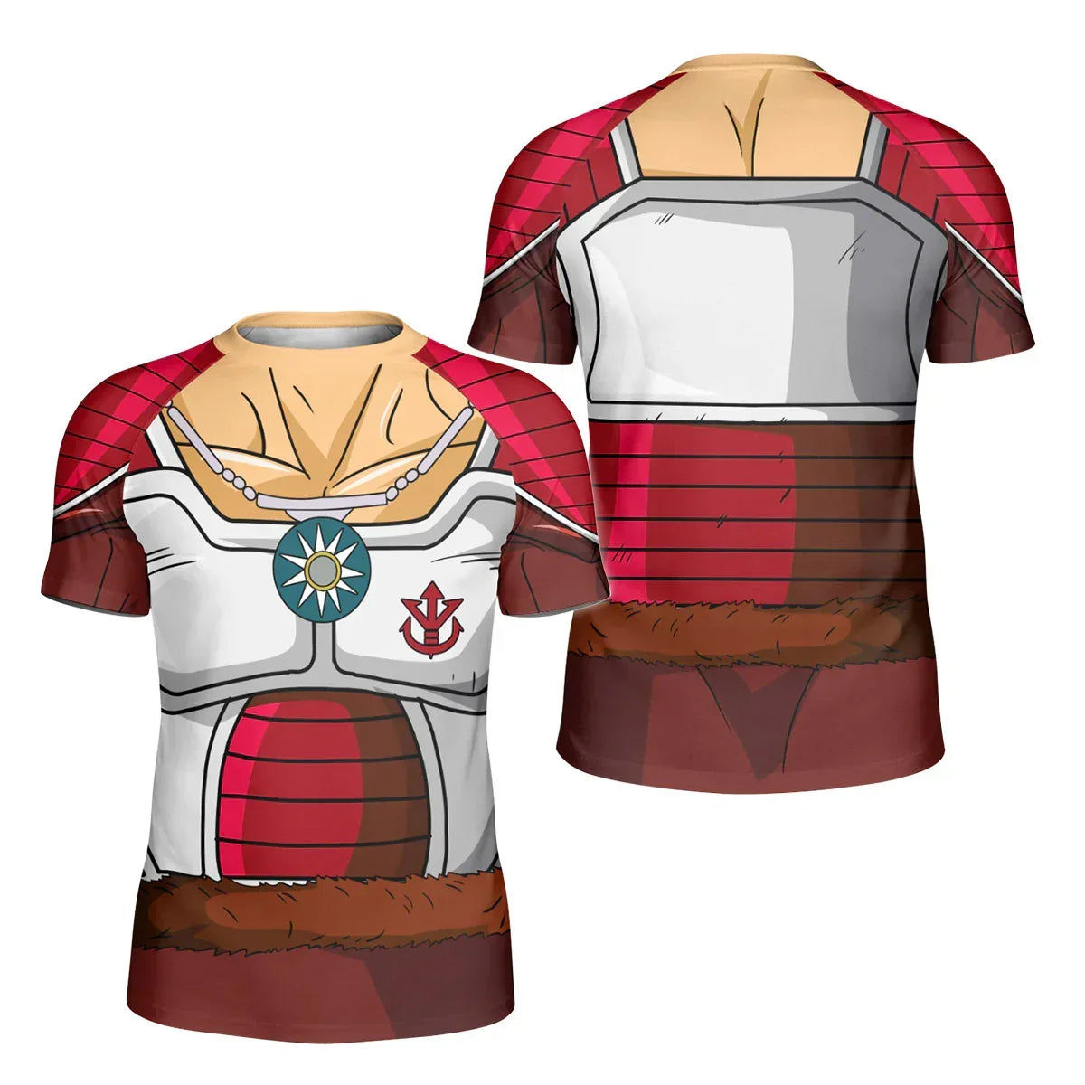 Dragon Ball King Vegeta Armor Kids Rash Guard