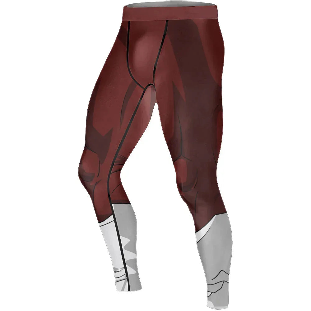 Dragon Ball King Vegeta Armor Men's Compression Leggings
