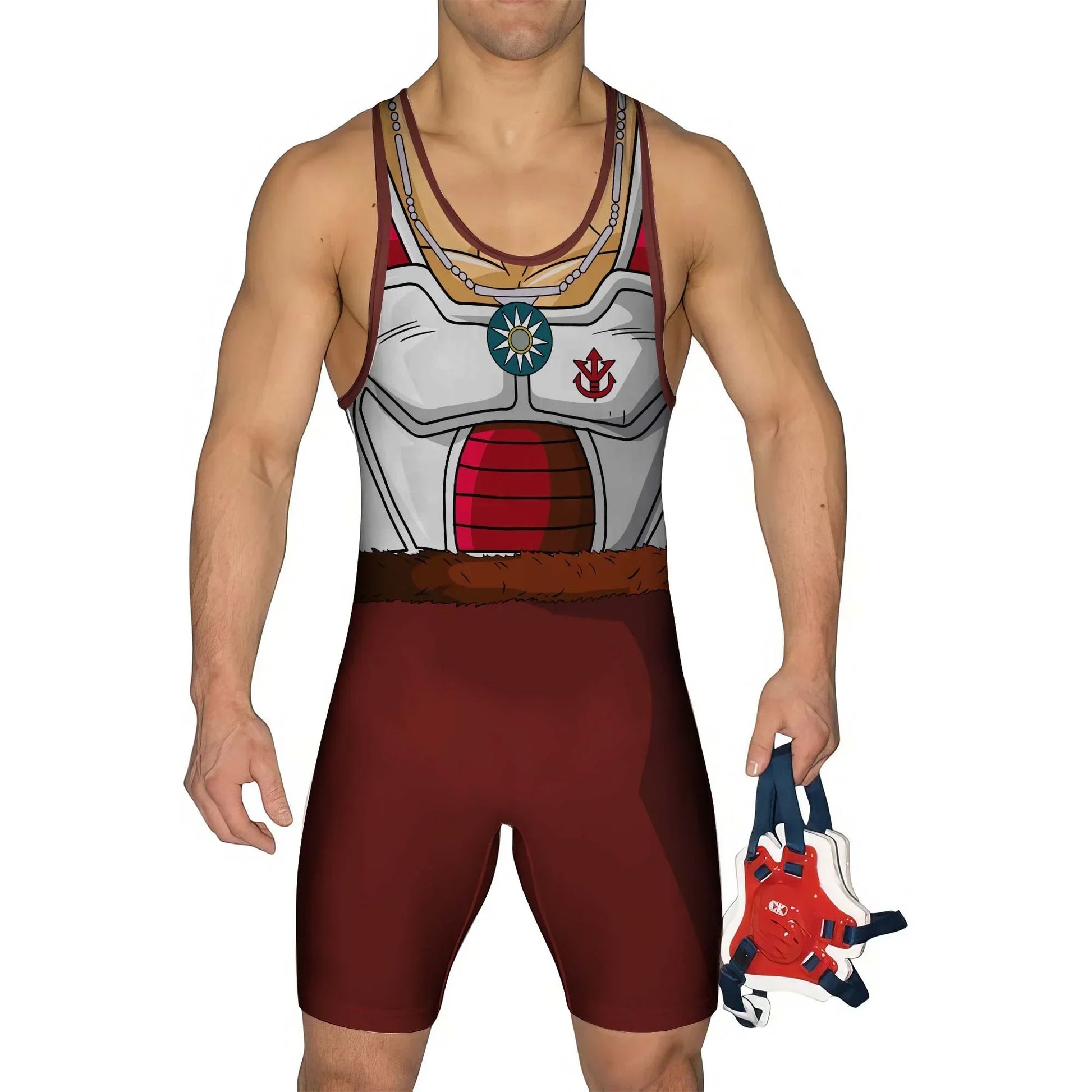 Dragon Ball King Vegeta Armor Wrestling Singlet