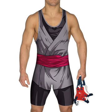 Dragon Ball Super Black Goku Wrestling Singlet