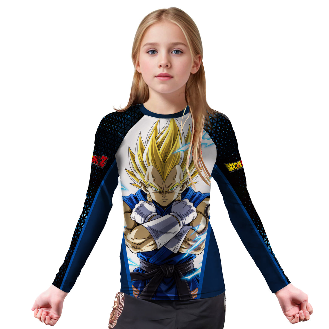 Dragon Ball Vegeta BJJ Kids Rash Guard