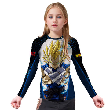 Dragon Ball Vegeta BJJ Kids Rash Guard