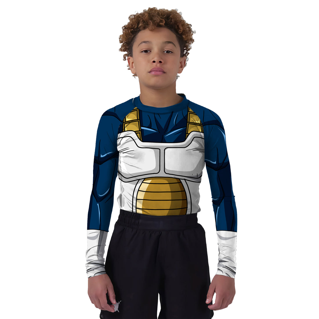 Dragon Ball Vegeta Saiyan Armor Kids Rash Guard