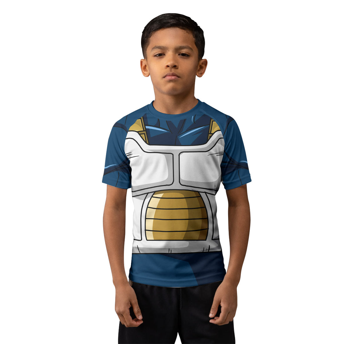 Dragon Ball Vegeta Saiyan Armor Kids Rash Guard