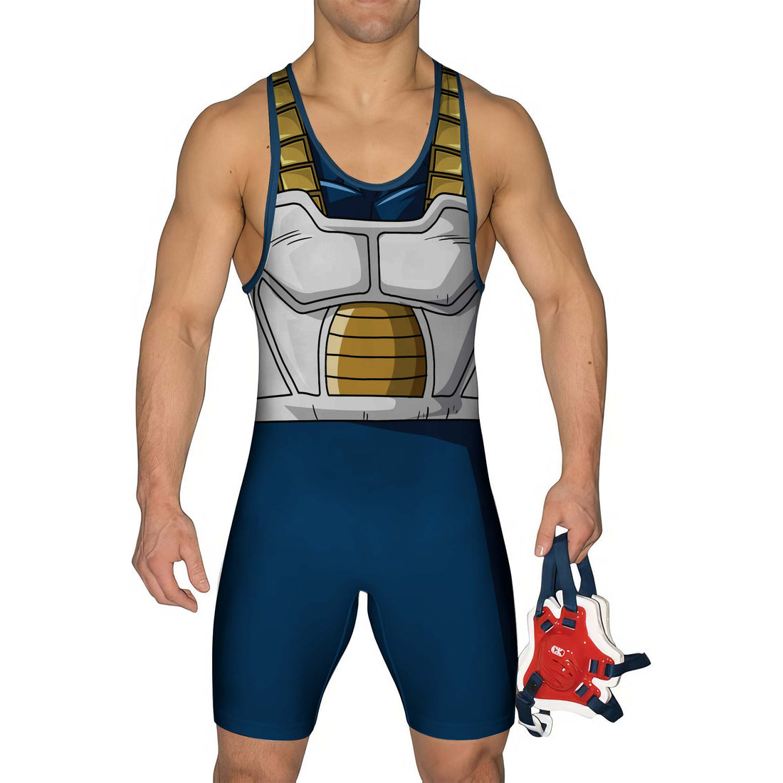 Dragon Ball Vegeta Saiyan Armor Wrestling Singlet