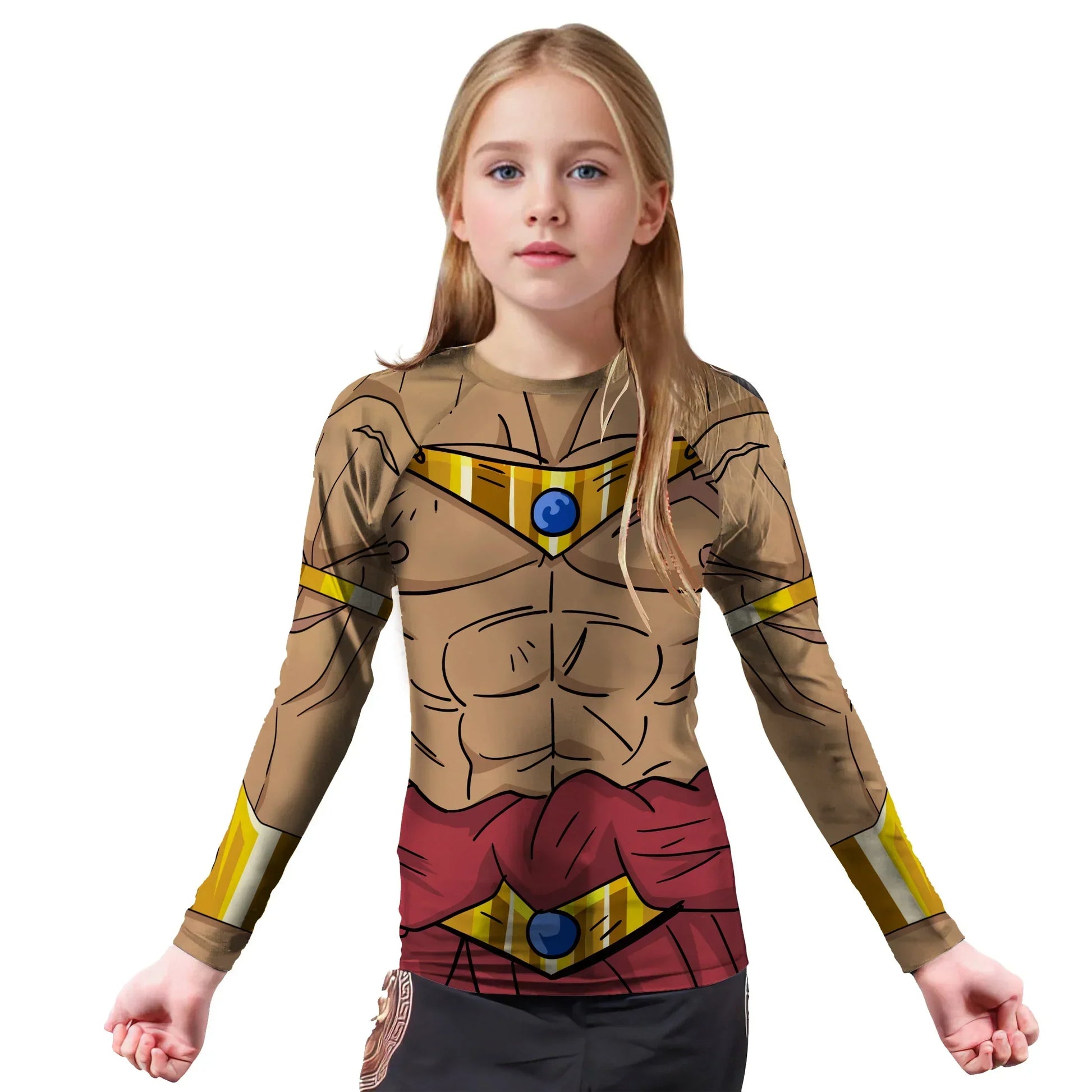 Dragon Ball Z Broly Kids Rash Guard