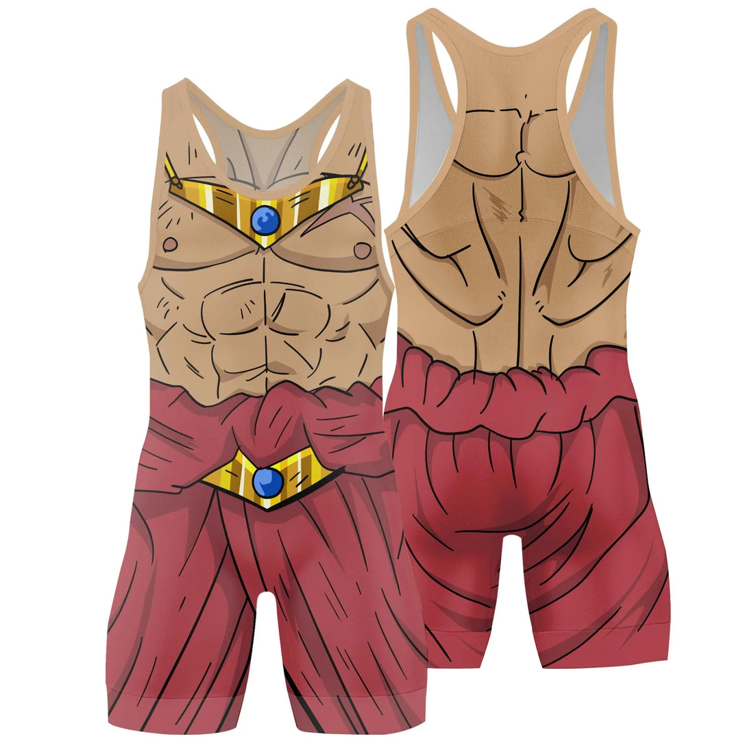 Dragon Ball Z Broly Wrestling Singlet