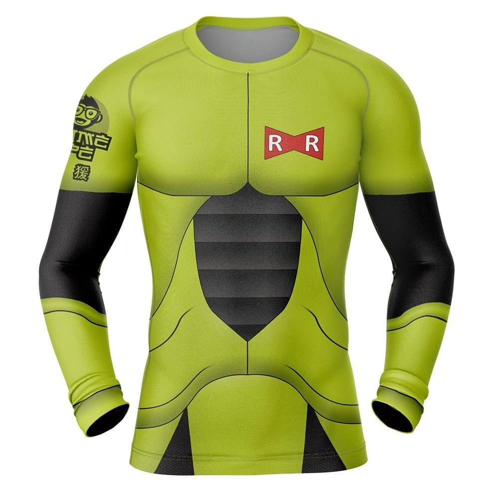 Dragonball Android 16 Cosplay Rash Guard