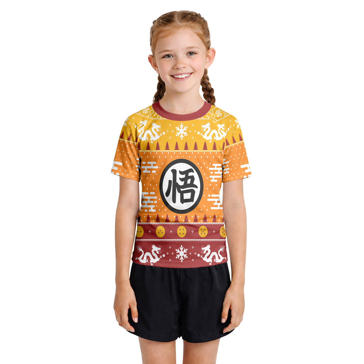 Dragonball Christmas Kids Rash Guard