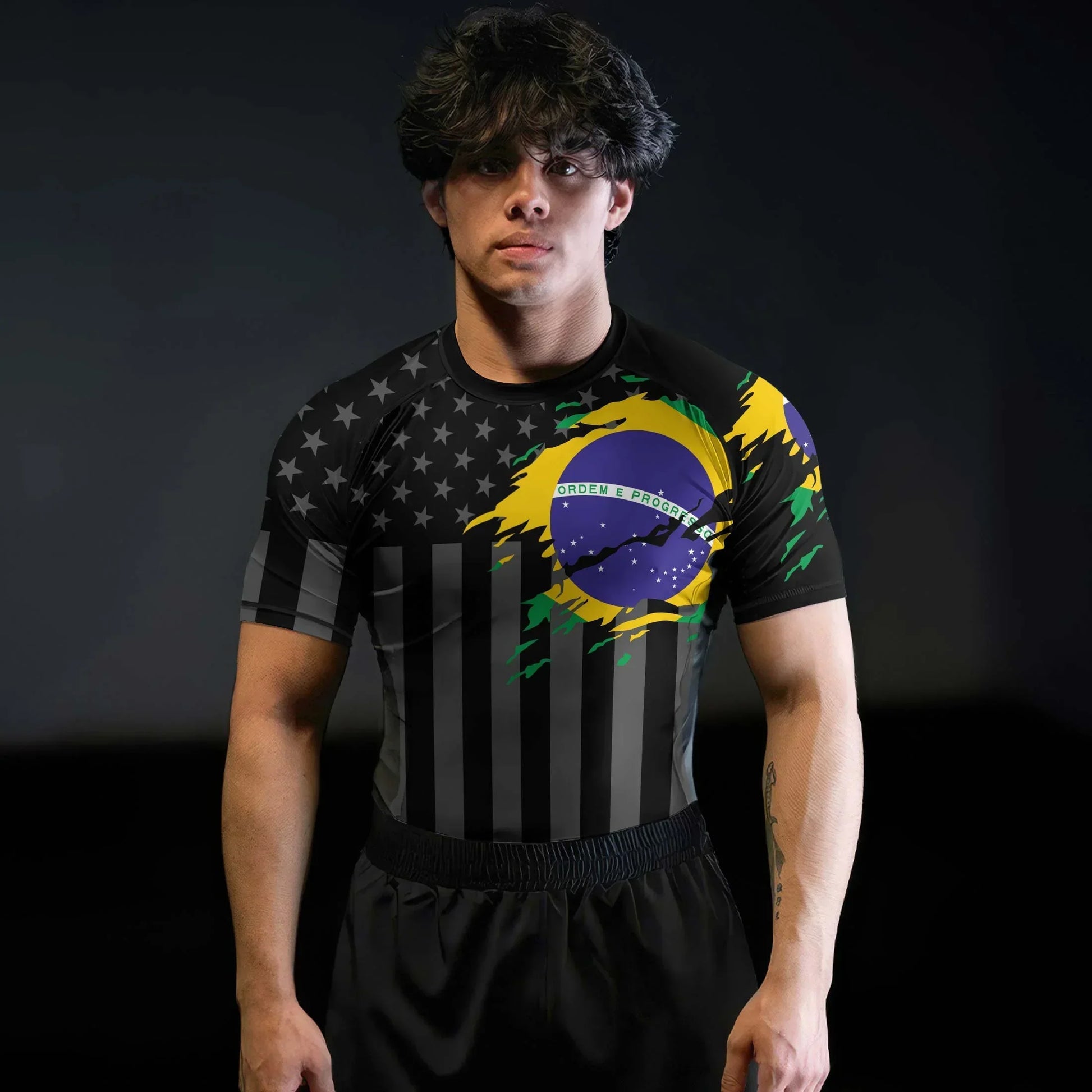 Dual Nation Warrior Rash Guard
