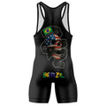 Dual Nation Warrior Wrestling Singlet