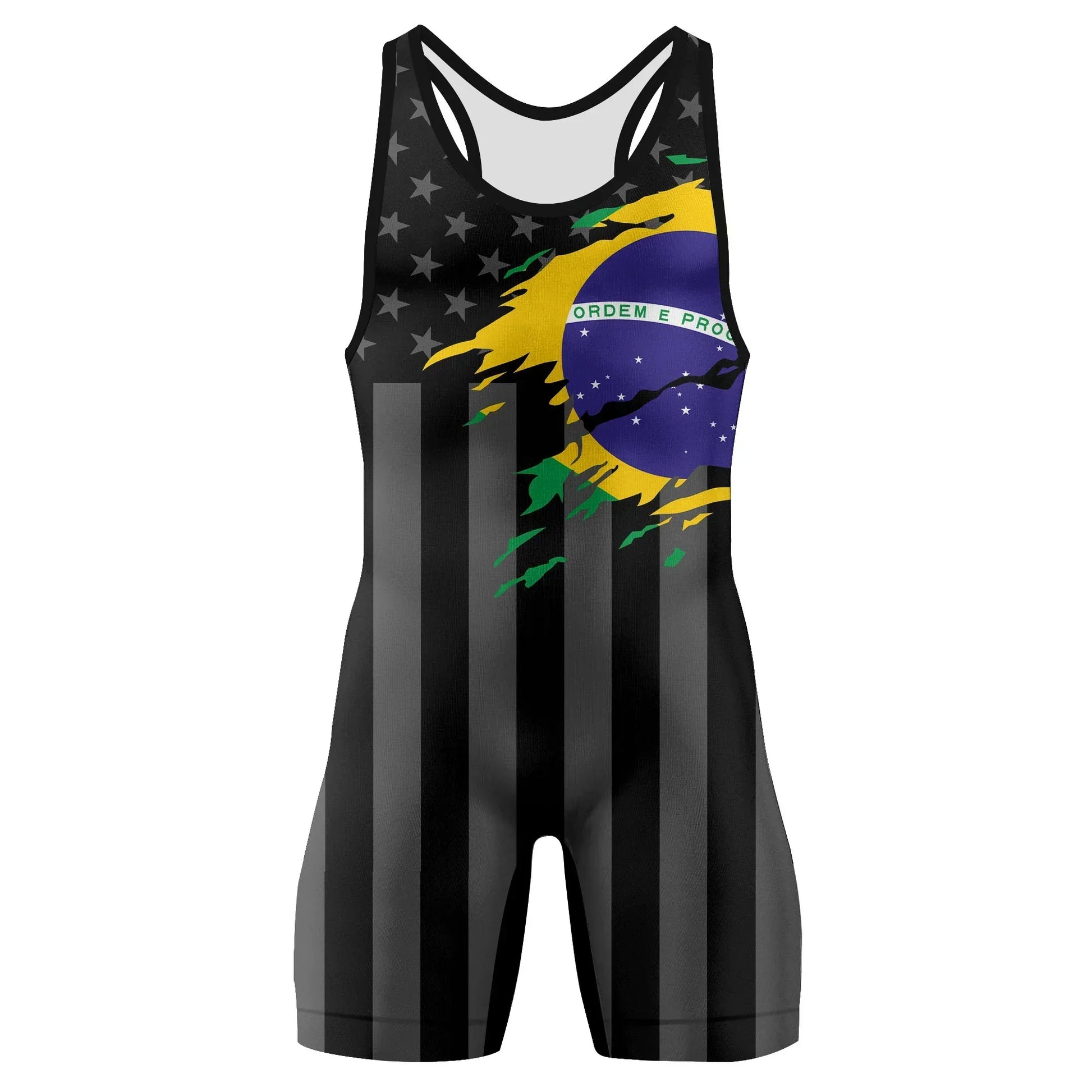 Dual Nation Warrior Wrestling Singlet