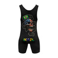 Dual Nation Warrior Wrestling Singlet