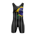 Dual Nation Warrior Wrestling Singlet