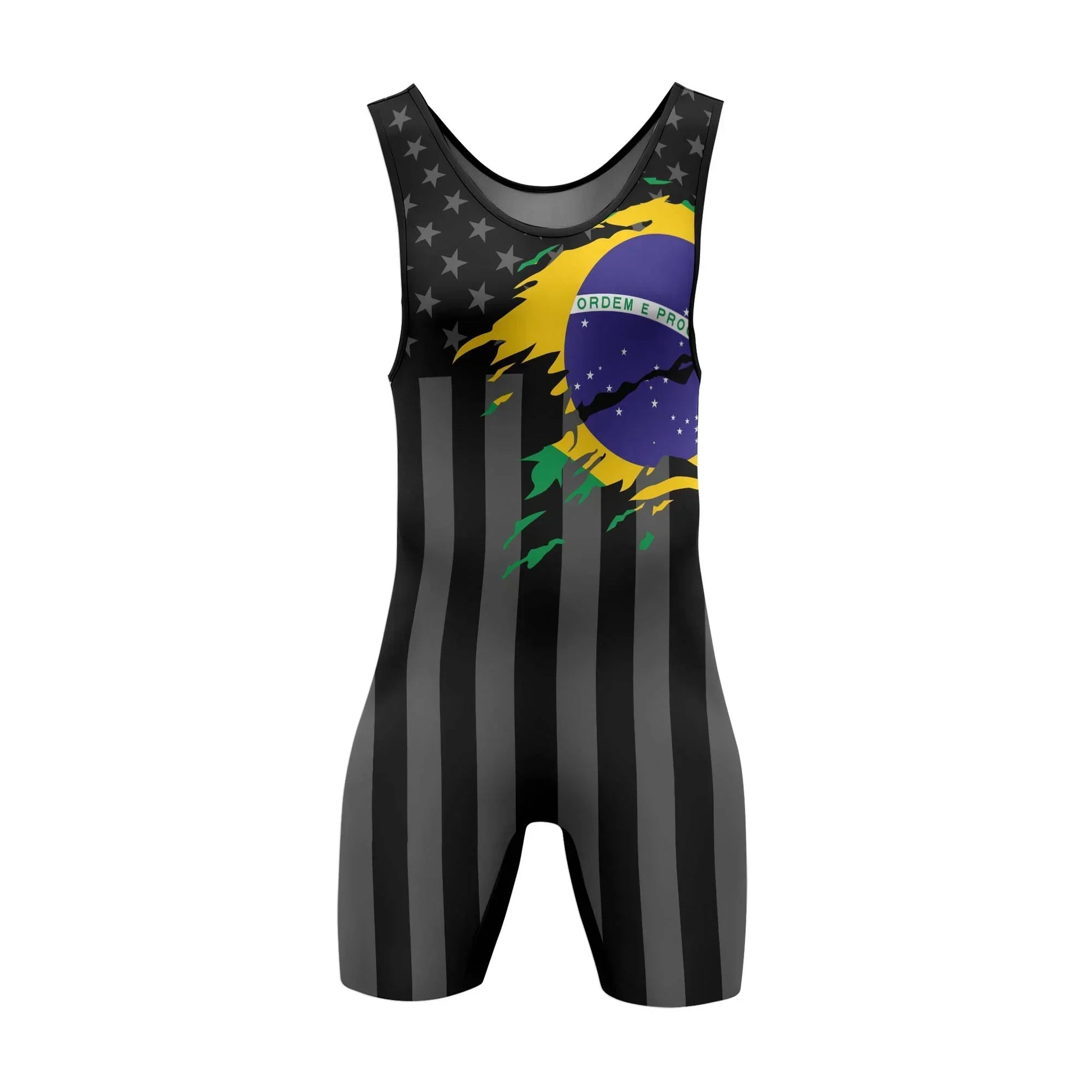 Dual Nation Warrior Wrestling Singlet