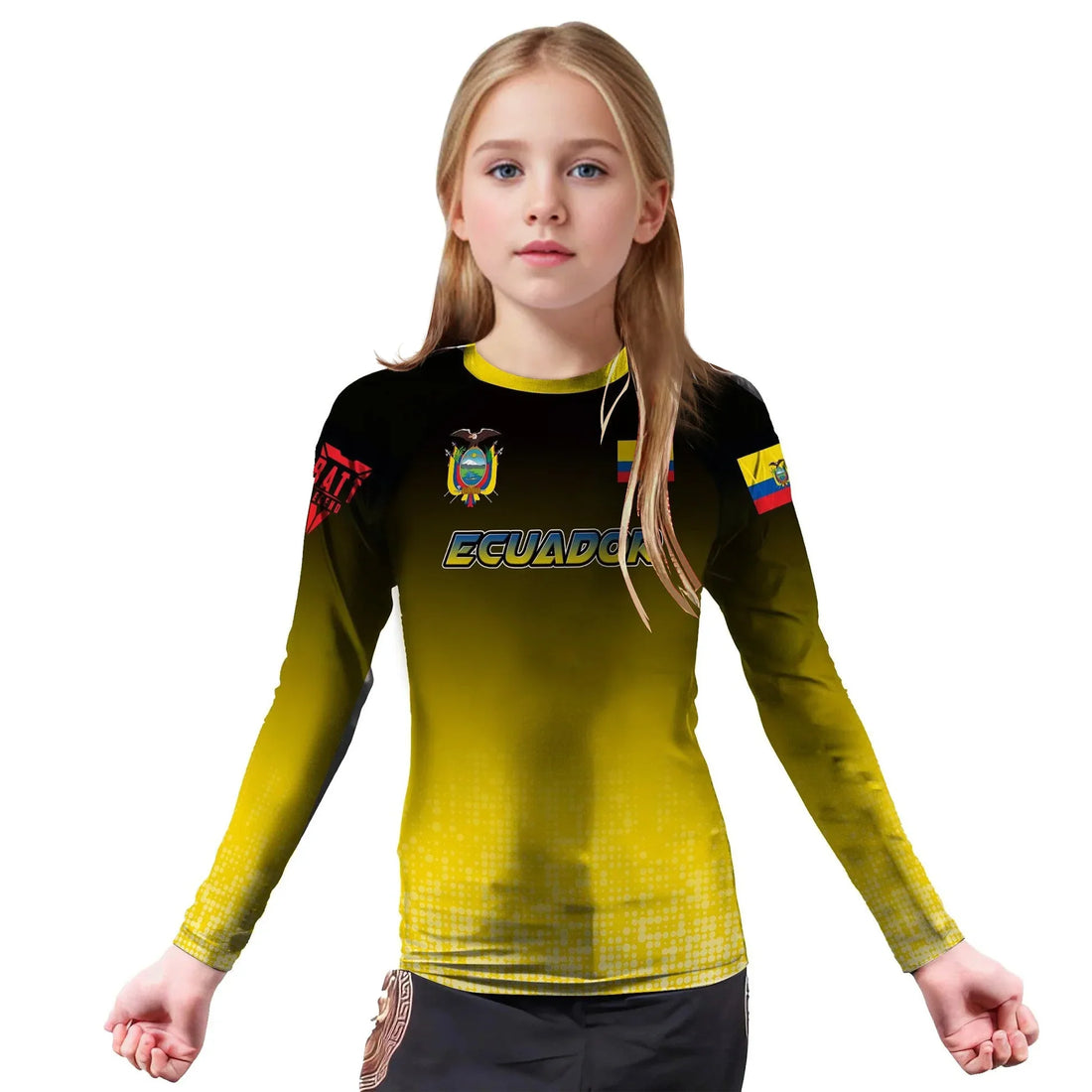 Ecuador Halftone Kids Rash Guard