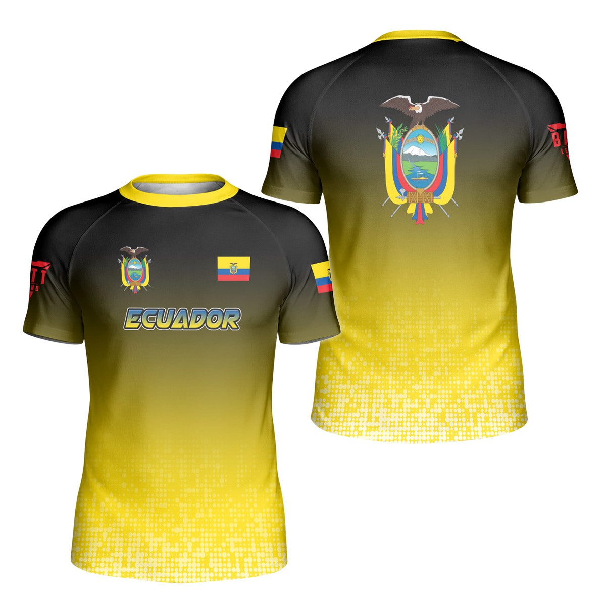 Ecuador Halftone Kids Rash Guard
