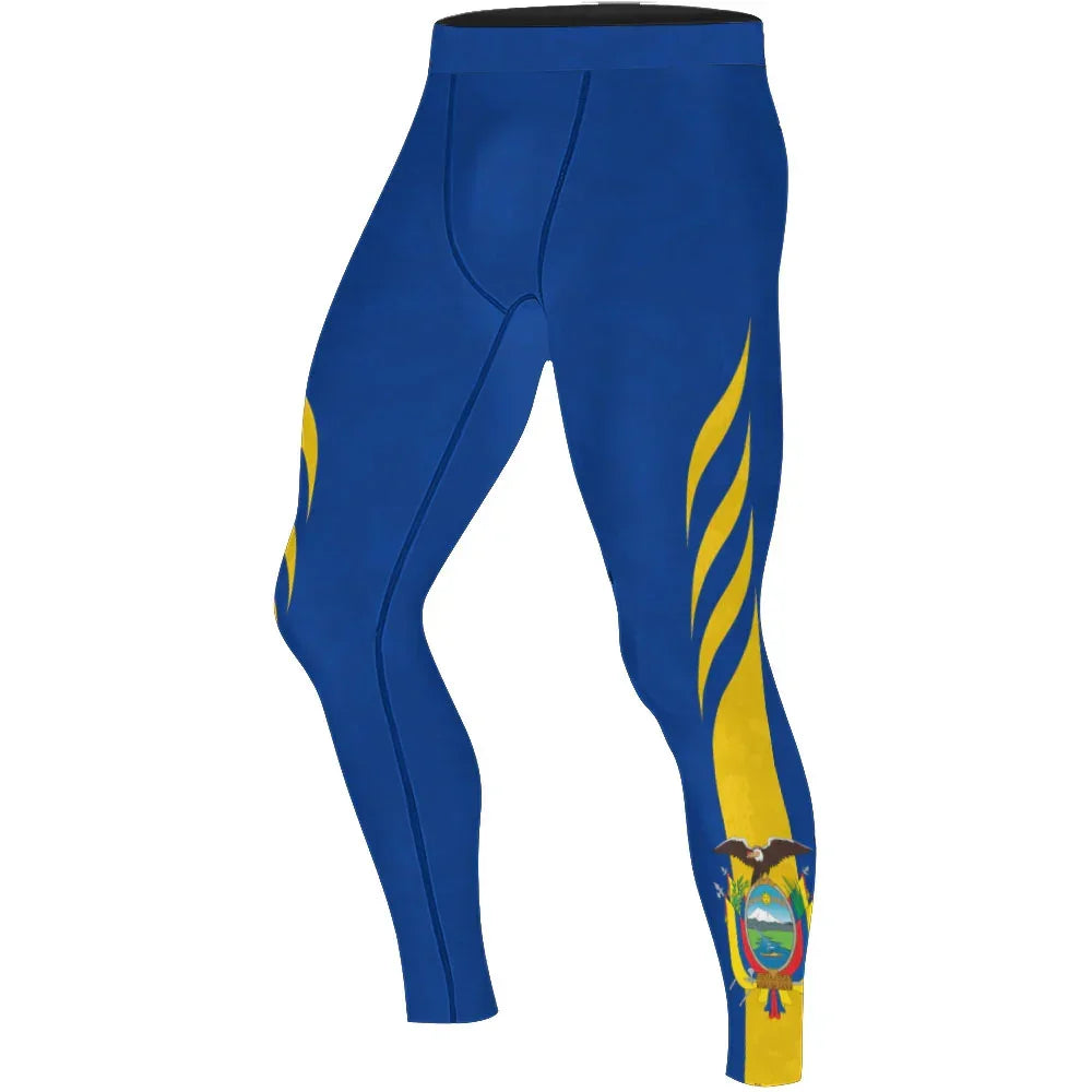 Ecuador Heritage Force Men's Compression Leggings
