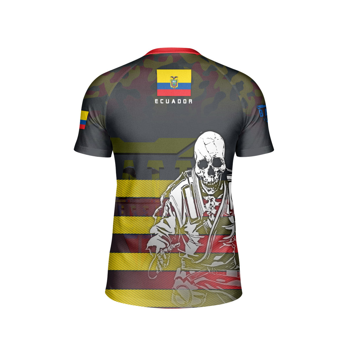 Ecuador Skull Fighter Kids Rash Guard