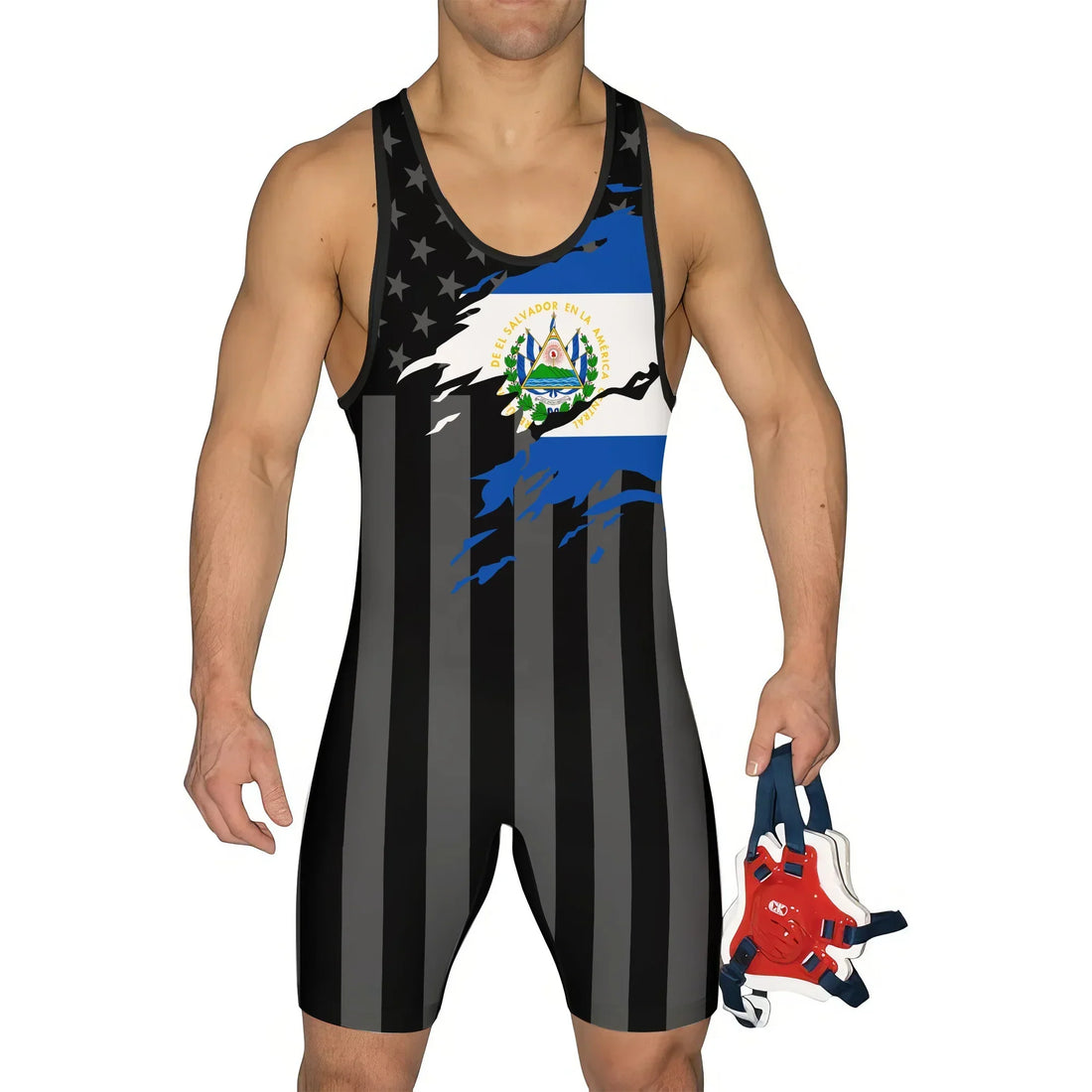 El Salvador Phantom Division Wrestling Singlet