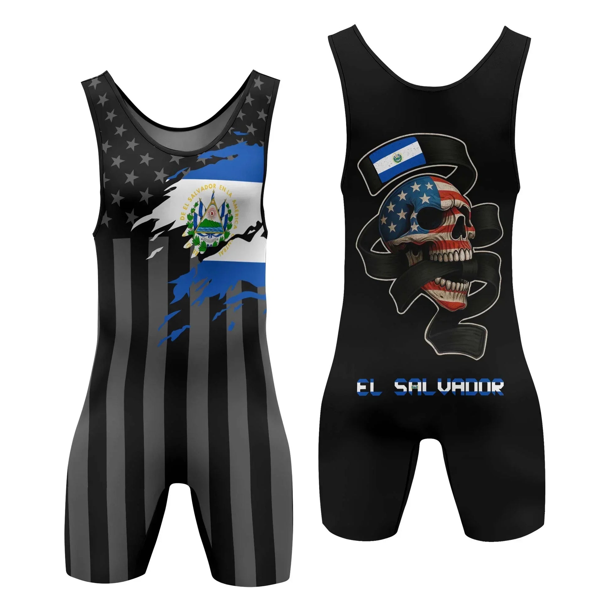 El Salvador Phantom Division Wrestling Singlet