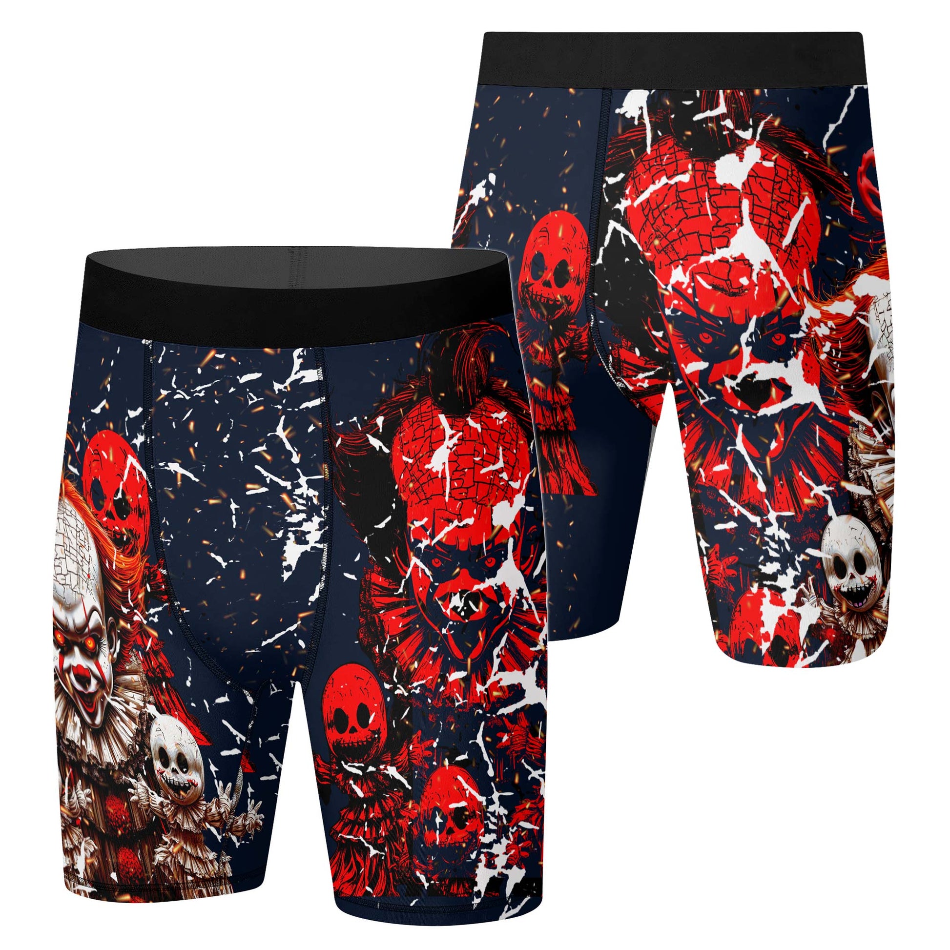 Evil Clown Pennywise Compression Shorts
