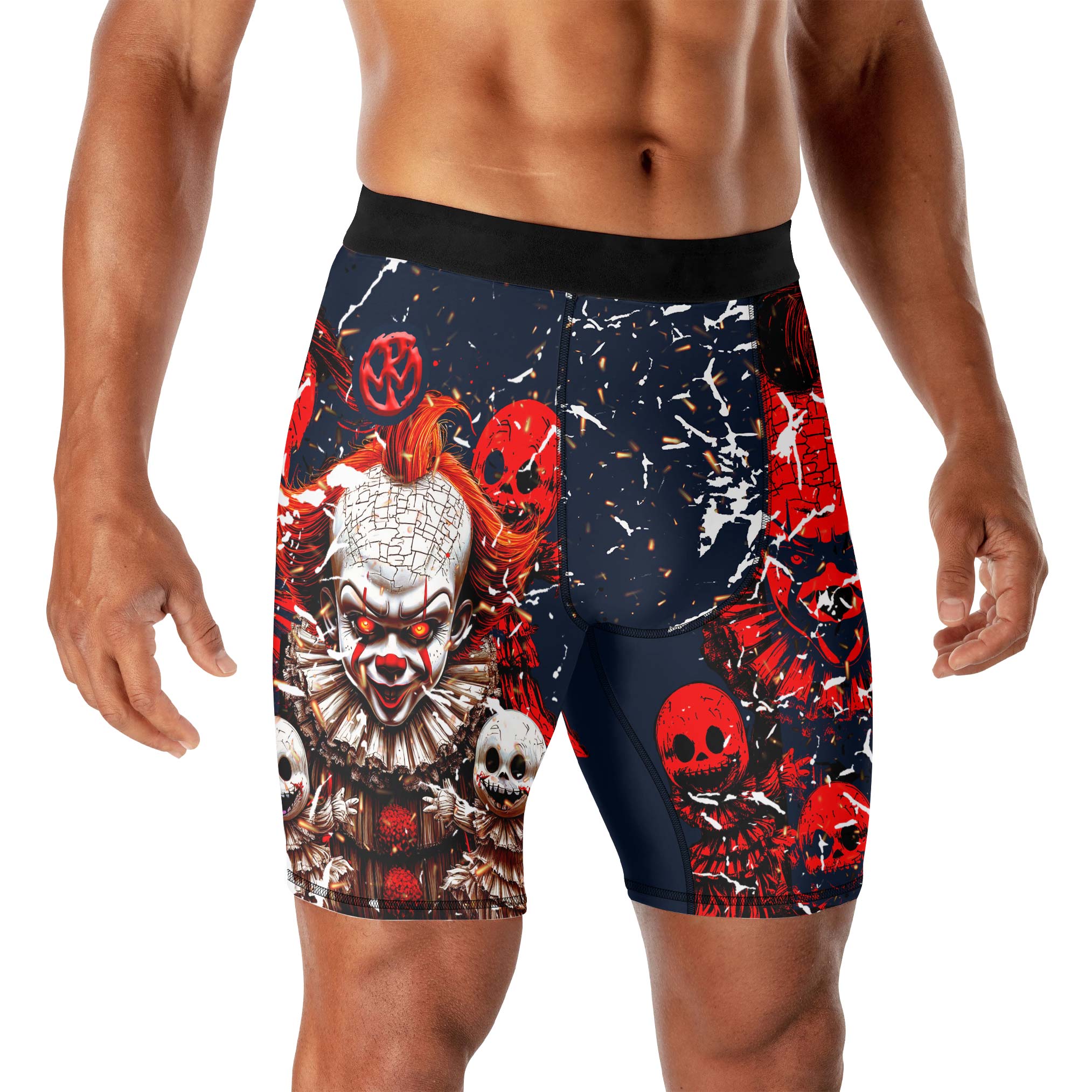 Evil Clown Pennywise Compression Shorts