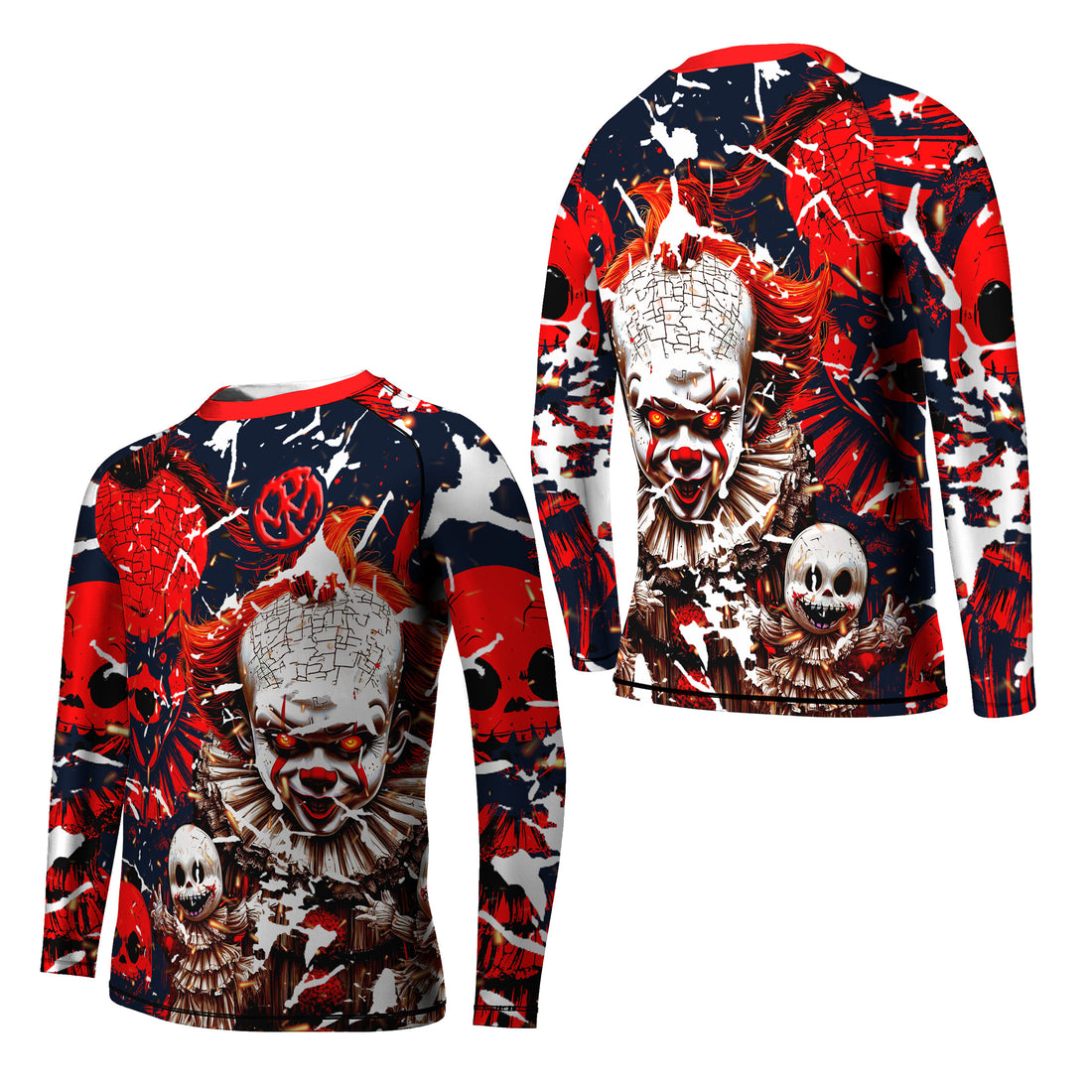 Evil Clown Pennywise Kids Rash Guard