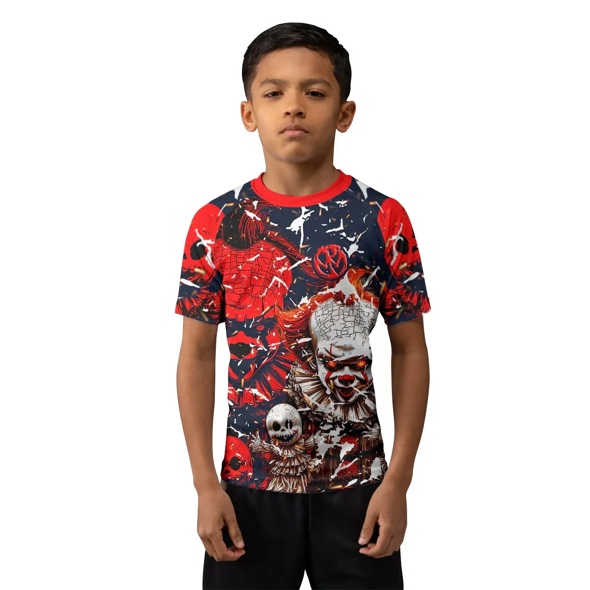 Evil Clown Pennywise Kids Rash Guard