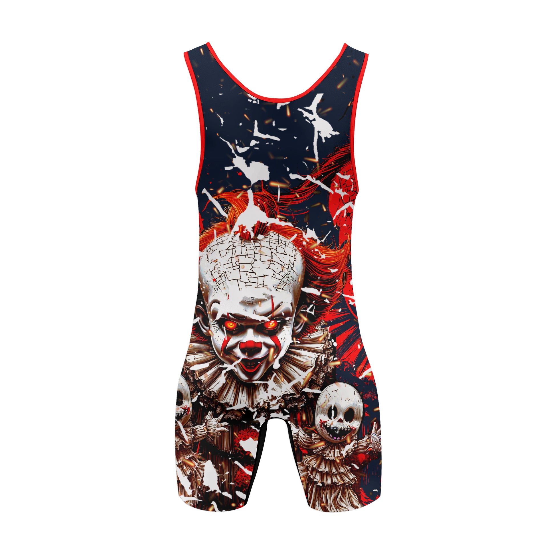 Evil Clown Pennywise Wrestling Singlet
