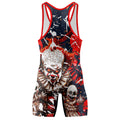 Evil Clown Pennywise Wrestling Singlet