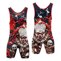 Evil Clown Pennywise Wrestling Singlet