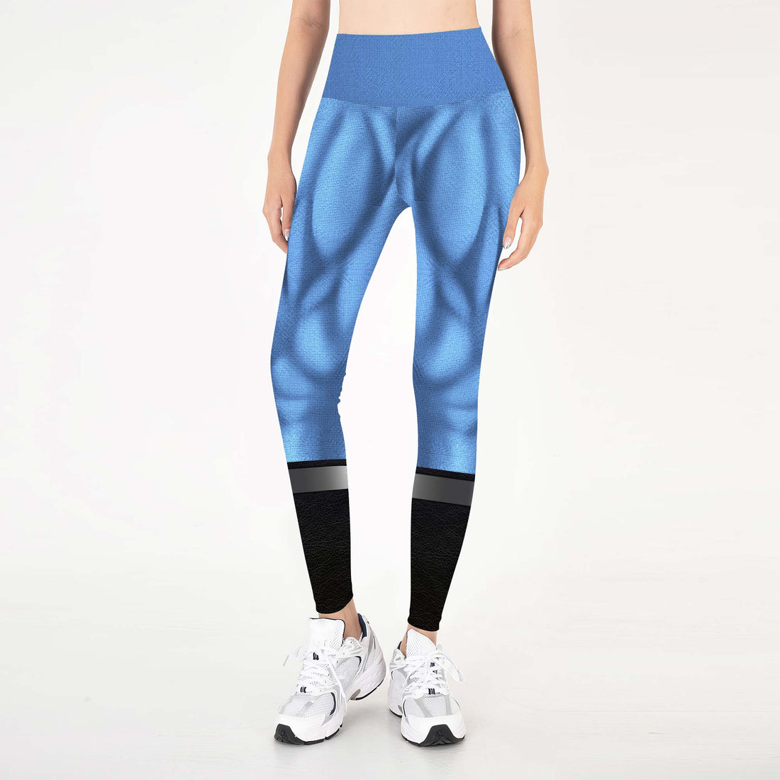 Fantastic Four Black Blue Leggings