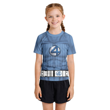 Fantastic Four Stripe Kids Rash Guard