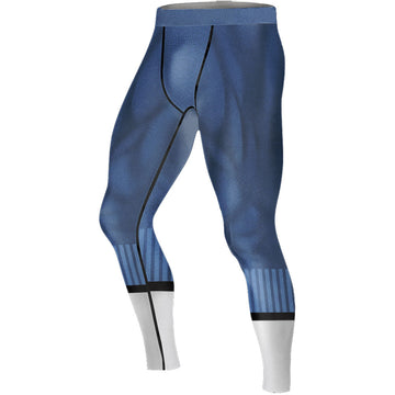 Fantastic Four Stripe Men's Compression Leggings