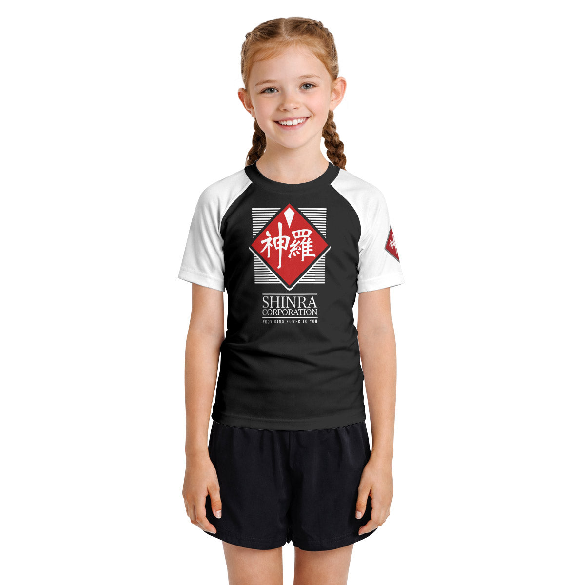Final Fantasy Shinra Electric Power Company Kids Rash Guard