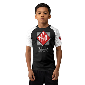 Final Fantasy Shinra Electric Power Company Kids Rash Guard