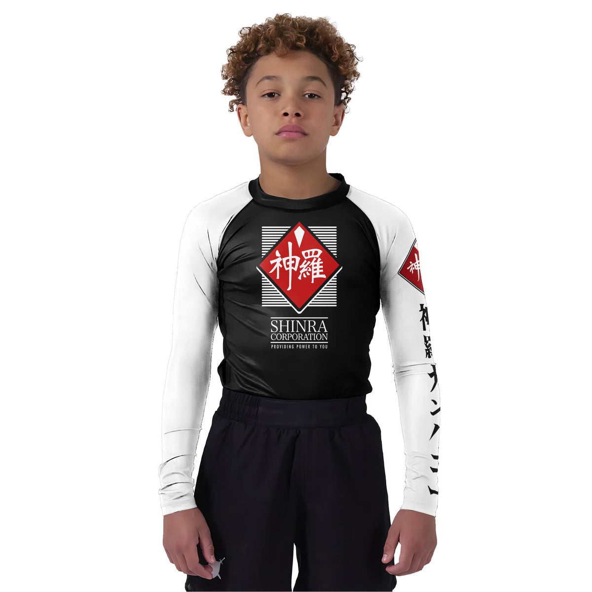 Final Fantasy Shinra Electric Power Company Kids Rash Guard