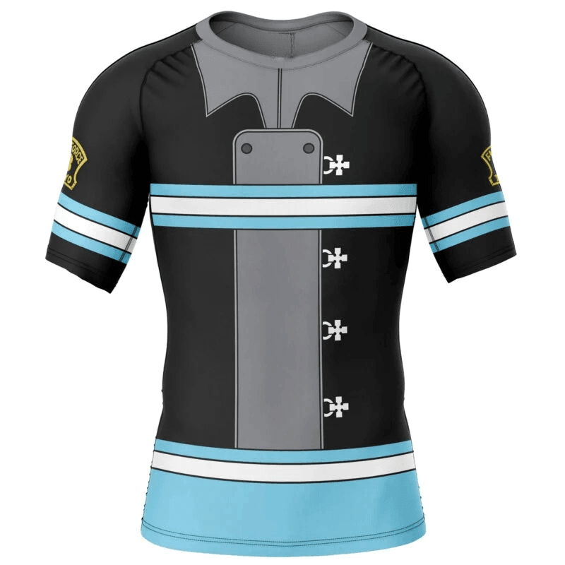 Fire Force Company 8 Uniform Rash Guard