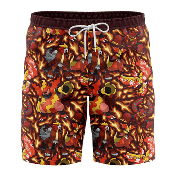 Fire Pokemon Swim Trunks