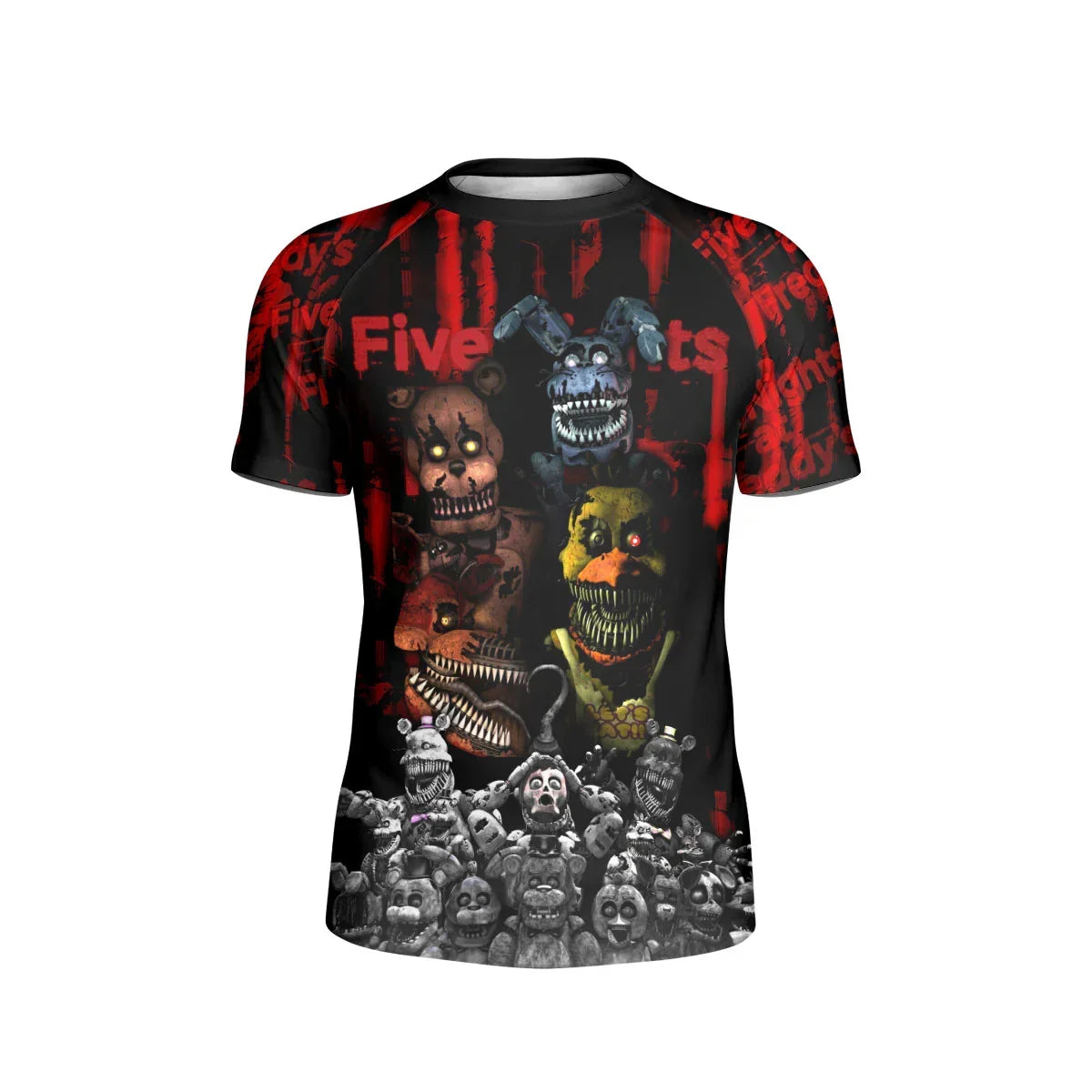 Five Nights at Freddy's Terror Crew Kids Rash Guard